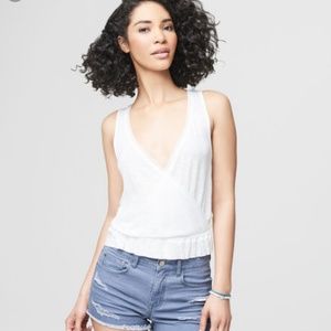 Aeropostale Cape Juby | Lace Wrap Front Tank